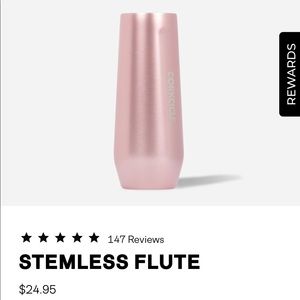New Corkcicle Rose Gold Champagne Flute
